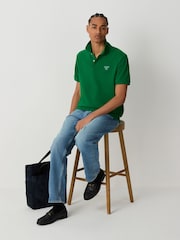 Tennis Green Embroided Regular Fit Short Sleeve Pique Polo Shirt - Image 2 of 4