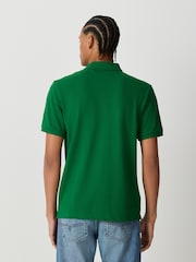 Tennis Green Embroided Regular Fit Short Sleeve Pique Polo Shirt - Image 3 of 4
