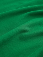 Tennis Green Embroided Regular Fit Regular Fit Short Sleeve Pique Polo Shirt - Image 8 of 8