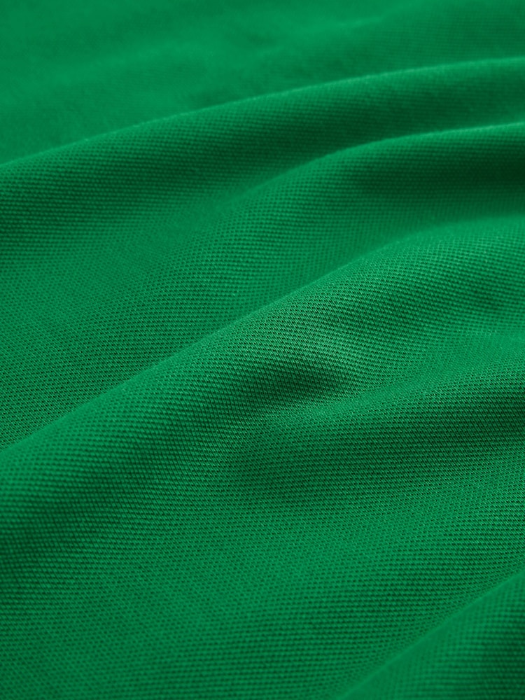 Tennis Green Embroided Regular Fit Regular Fit Short Sleeve Pique Polo Shirt - Image 8 of 8