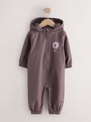 Mauve - Vandtæt trykt puddlesuit (3mdr.-7år) - Billede 1 af 5