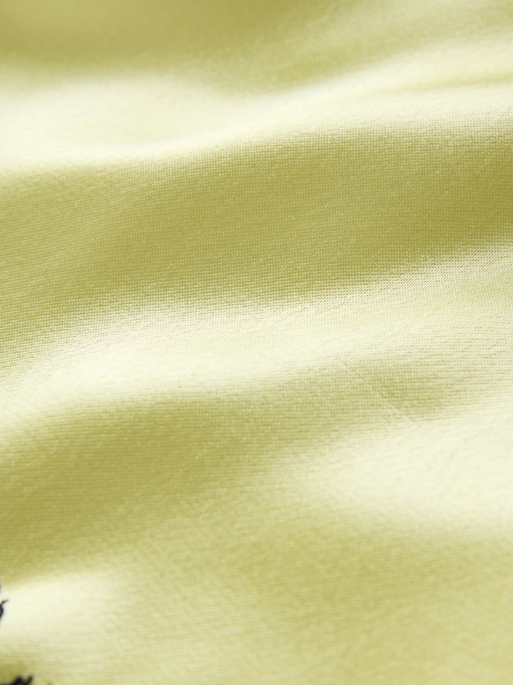 Lime Green Lace Trim Shorts - Image 3 of 3