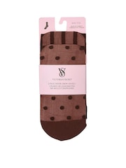 Victoria's Secret Ganache Brown 2 Pack Sheer Socks - Image 1 of 2