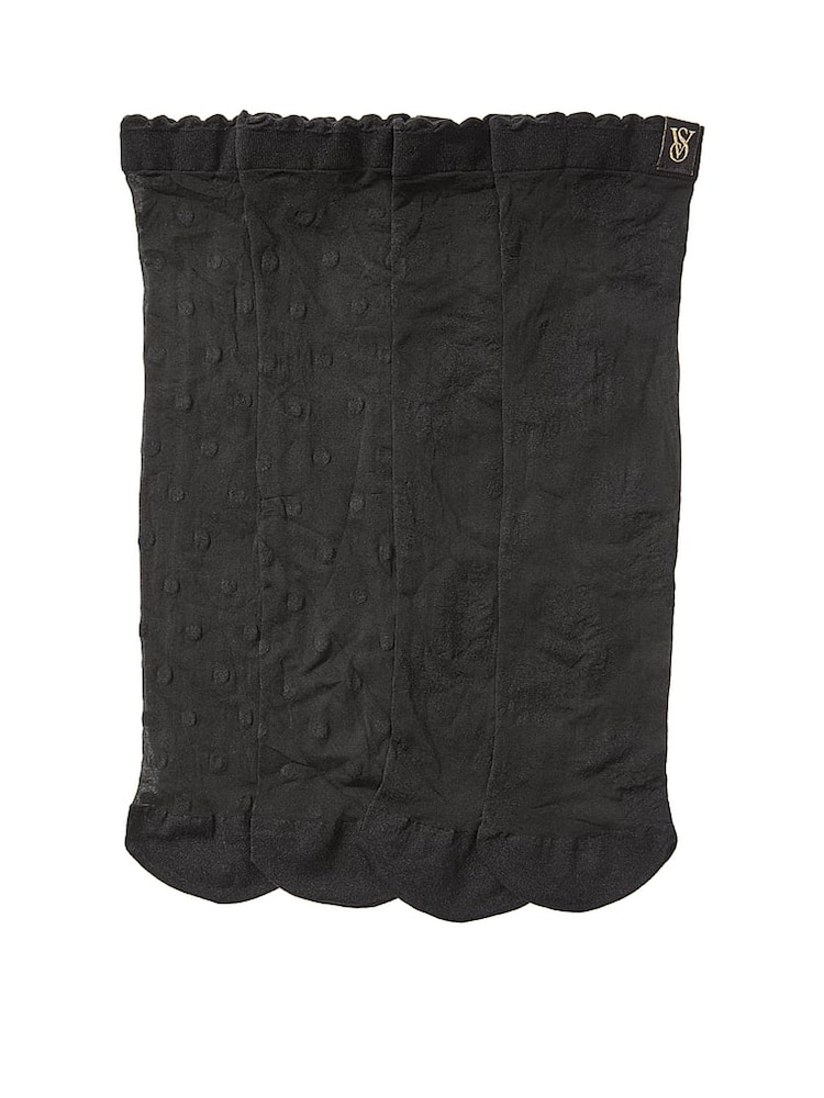 Victoria's Secret Black 2 Pack Sheer Socks - Image 2 of 2 Victoria's Secret Black 2 Pack Sheer Socks - Image 2 of 2