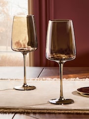 Set of 2 Confetti Crystal Wine Glasses - Attēls 2 no 4