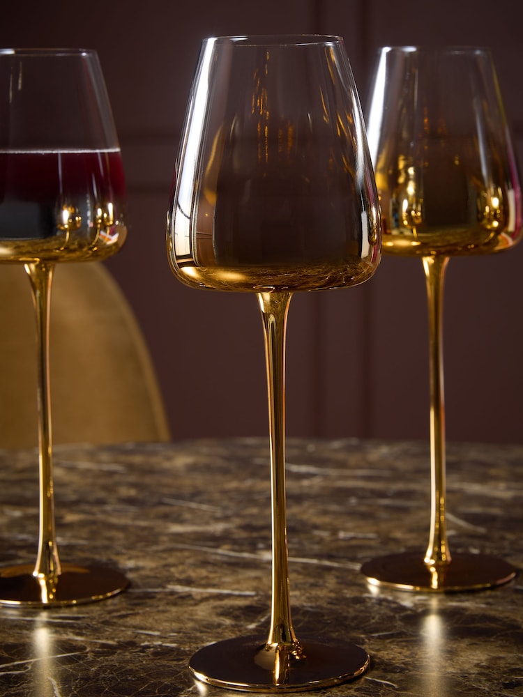 Set of 4 Tapered Wine Glasses - Larawan 2 ng 3