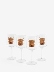Set of 4 Natural Hamish Wine Glasses - Image 3 of 3