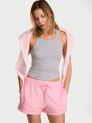 Victoria's Secret Washed Victoria Pink Terry Shorts - Image 1 of 2