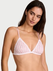 Victoria's Secret Pink Stripe Lace Triangle Bralette - Image 2 of 3