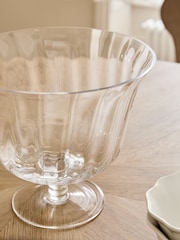 Clear Tulip Shape Glass Trifle Bowl - Image 4 of 5