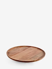 Natural Zaya Mango Wood Lazy Susan Serving Board - Image 1 of 1