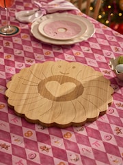 Natural Wood Jammy Heart Biscuit Serving Board - Image 2 of 4