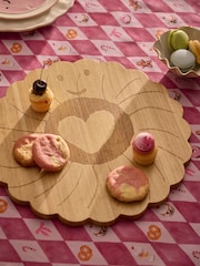 Natural Wood Jammy Heart Biscuit Serving Board - Image 3 of 4