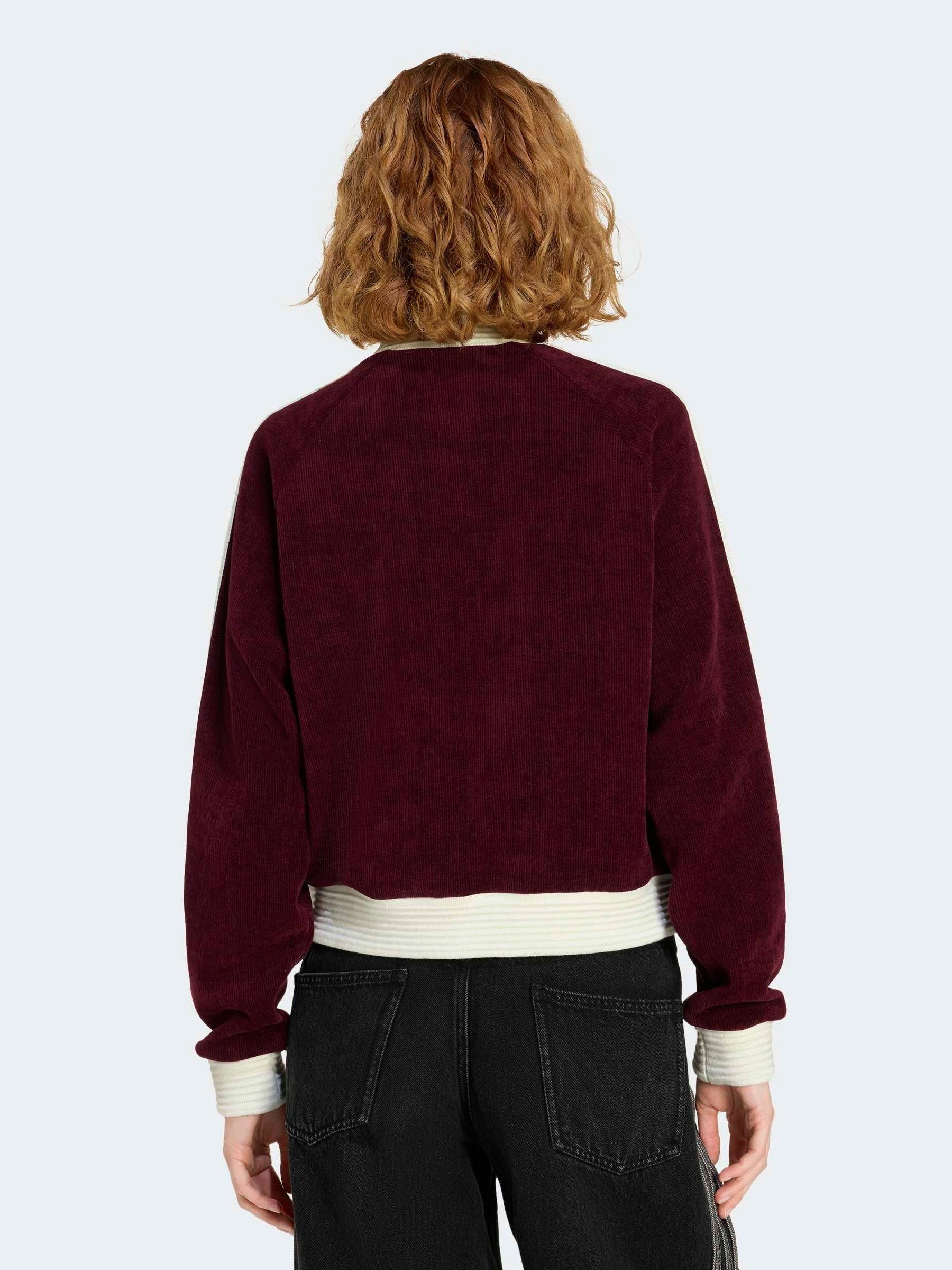 Buy adidas Originals Maroon Red Velour Knit Tracktop from Next USA