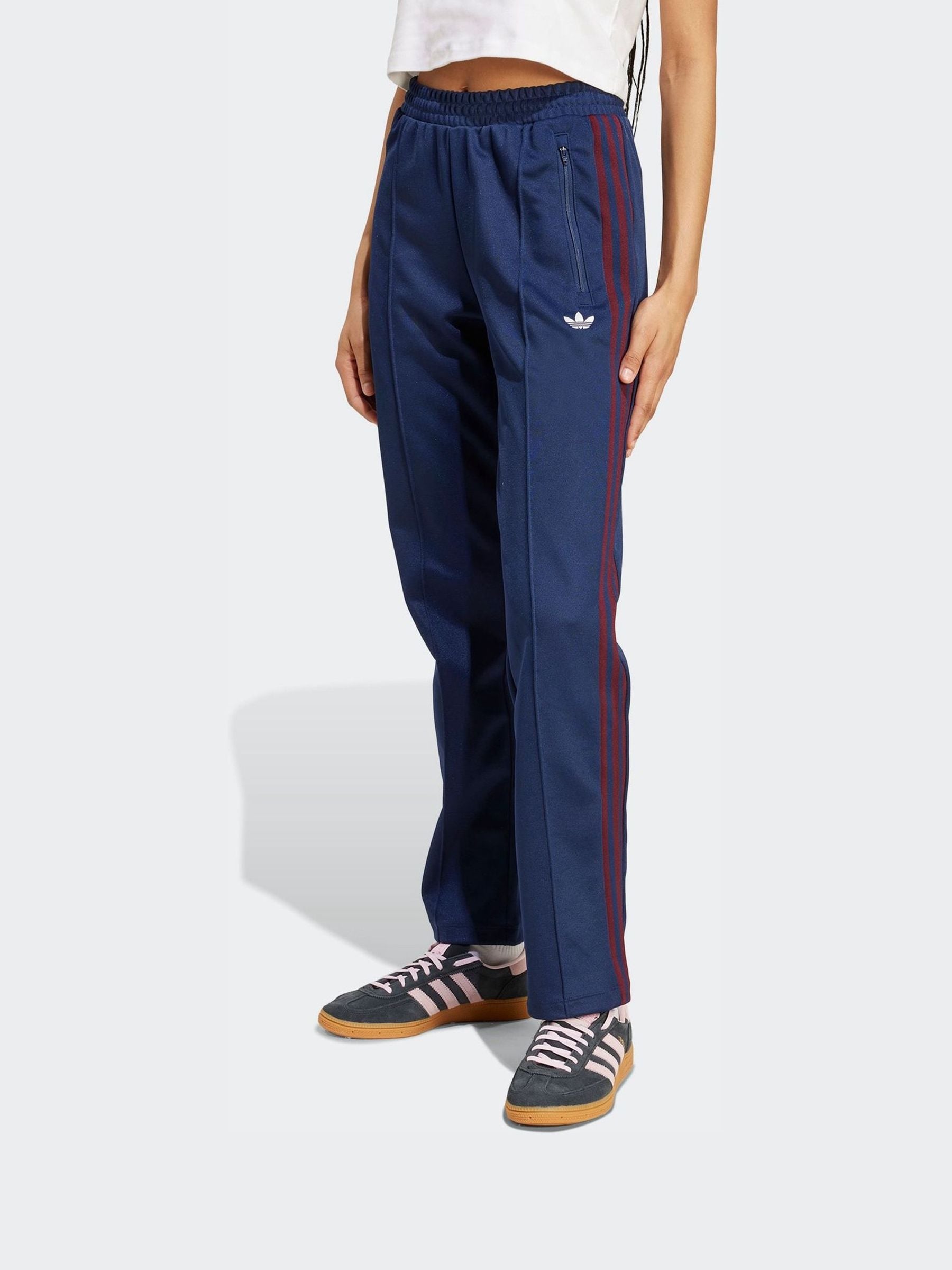 Buy adidas Originals Navy/Red Plique Trackpant Trousers from Next USA