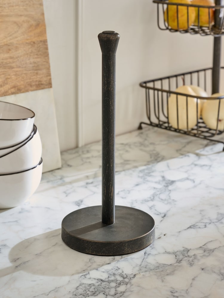 Antique Black Hertford Kitchen Roll Holder - Image 2 of 4