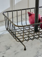 Antique Black Hertford 2 Tier Fruit Basket - Image 2 of 4