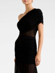 Forever New Black Harley Asymmetrical Jersey Cut Out Dress - Image 3 of 4