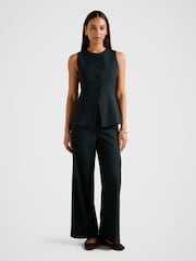Forever New Green Hendrix Long Waistcoat - Image 4 of 5