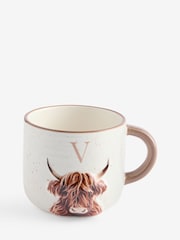 Natural Hamish The Highland Cow Alphabet Mug - Image 10 of 22