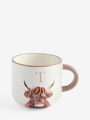 Natural Hamish The Highland Cow Alphabet Mug - Image 11 of 22