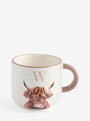 Natural Hamish The Highland Cow Alphabet Mug - Image 15 of 22