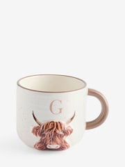 Natural Hamish The Highland Cow Alphabet Mug - Image 2 of 22