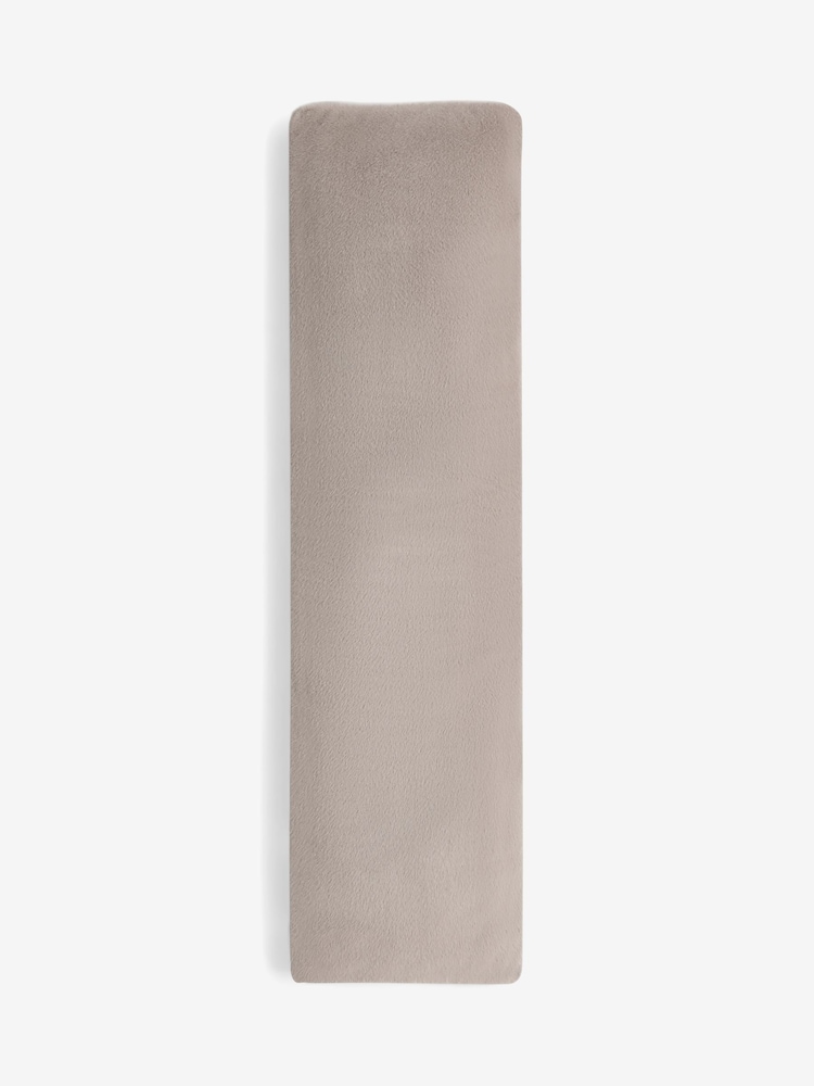 Alaska Faux Fur Taupe Natural Dining Bench Cushion - Image 1 of 2 Alaska Faux Fur Taupe Natural Dining Bench Cushion - Image 1 of 2