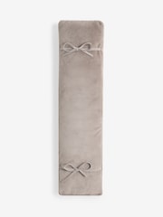 Alaska Faux Fur Taupe Natural Dining Bench Cushion - Image 2 of 2