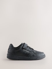 smALLSAINTS Black Back to School Underground Logo Elasticated Lace up Trainers - Image 1 of 5