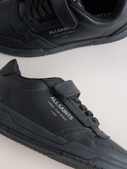 smALLSAINTS Black Back to School Underground Logo Elasticated Lace up Trainers - Image 2 of 5