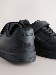 smALLSAINTS Black Back to School Underground Logo Elasticated Lace up Trainers - Image 4 of 5