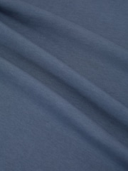 Reiss Airforce Blue Tate Cotton Garment-Dyed Relaxed-Fit T-Shirt - Image 6 of 6