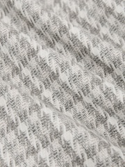 Reiss Soft Grey Canty Houndstooth Single-Breasted Blazer Tailored-Fit - Image 9 of 9