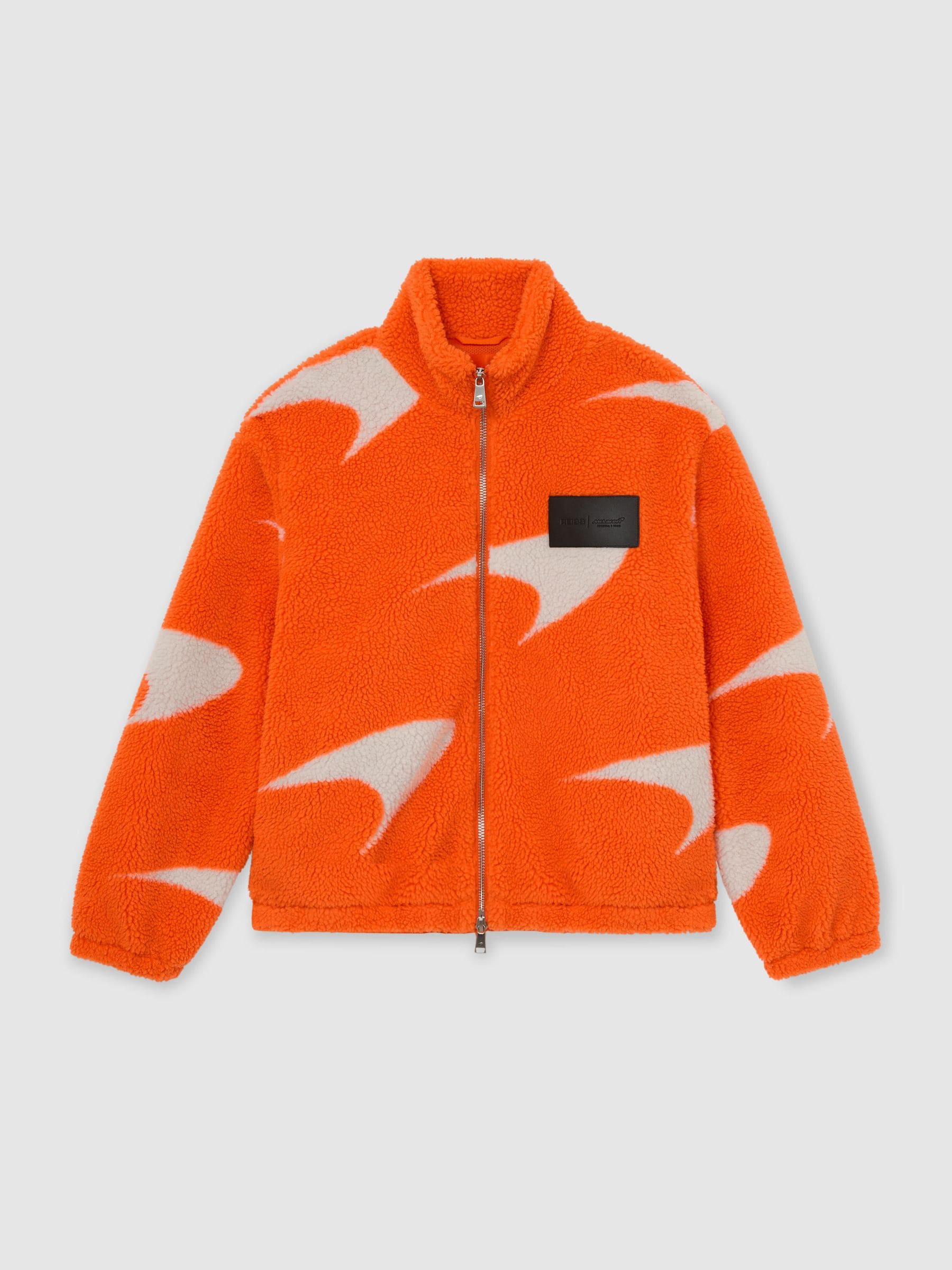 Buy Reiss Papaya Orange/White King McLaren Racing Speedmark Fleece