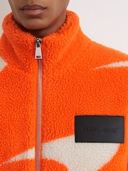 McLaren Papaya Orange/White Racing Speedmark Fleece Jacket Unisex-Fit - 5 paveikslėlis iš 6