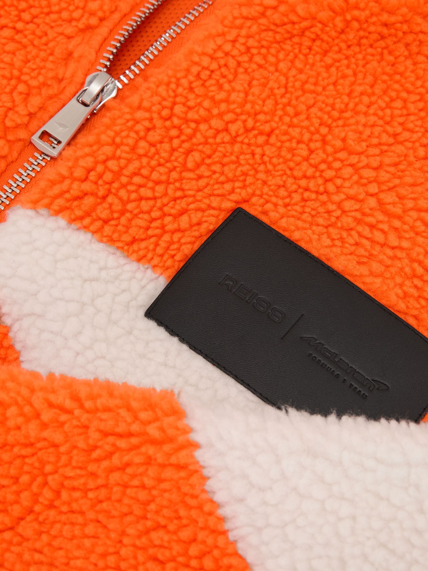 Buy Reiss Papaya Orange/White King McLaren Racing Speedmark Fleece