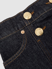 Reiss Indigo Blue Chloe Denim Button-Detail Skirt - Image 1 of 3