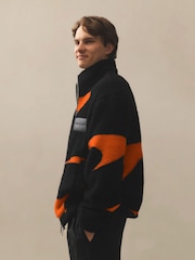 McLaren Black/Papaya Orange Racing Speedmark Fleece Jacket Unisex-Fit - 1 paveikslėlis iš 9