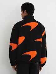 McLaren Black/Papaya Orange Racing Speedmark Fleece Jacket Unisex-Fit - 5 paveikslėlis iš 9