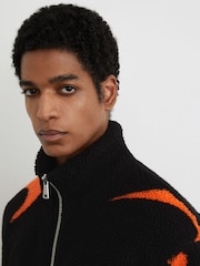 McLaren Black/Papaya Orange Racing Speedmark Fleece Jacket Unisex-Fit - 7 paveikslėlis iš 9