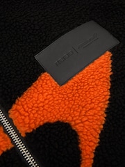 McLaren Black/Papaya Orange Racing Speedmark Fleece Jacket Unisex-Fit - 9 paveikslėlis iš 9