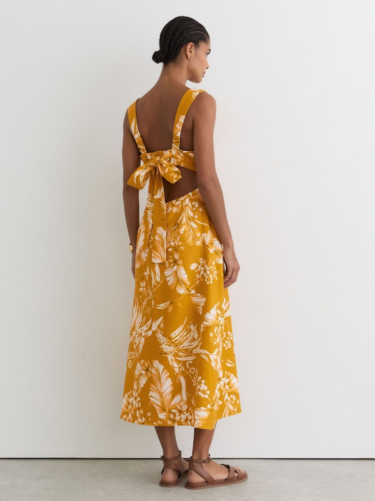 knee length dresses for ladies Addison Midi Dress Black Floral – Augustine
