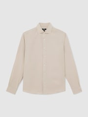 Reiss Stone Oscar Modal-Blend Regular-Fit Shirt - Image 2 of 7