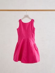 Reiss Pink Irena 3-9 yrs Cotton Polka-Dot Sleeveless Dress - Image 2 of 3