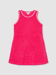 Reiss Pink Sunny 3-9 yrs Towelling Dress - Image 1 of 3