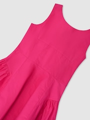 Reiss Pink Irena 9-13 yrs Cotton Polka-Dot Sleeveless Dress - Image 3 of 3