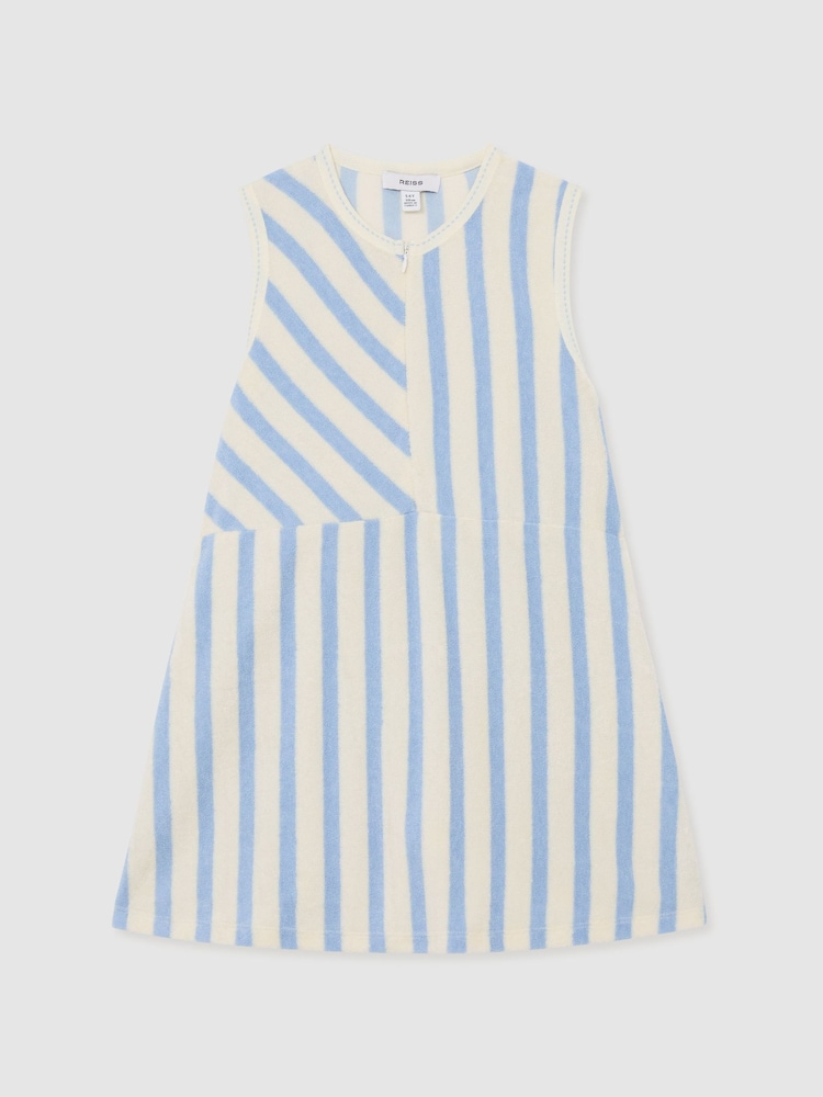 Reiss Pale Blue Sunny 9-13 yrs Towelling Dress - Image 2 of 3