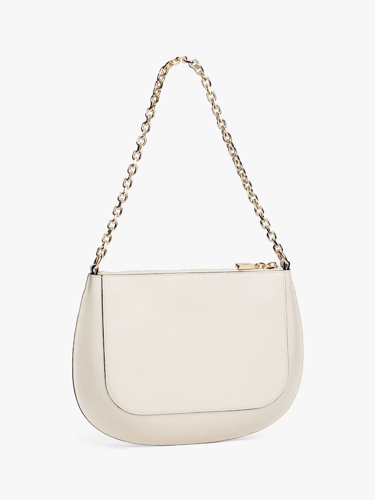 Tommy Hilfiger Cream Chain Strap Convertible Crossbody Bag - Image 2 of 5 Tommy Hilfiger Cream Chain Strap Convertible Crossbody Bag - Image 2 of 5
