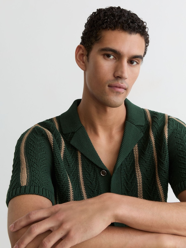Reiss Forest Green Ellingham Shirt - Image 1 of 7